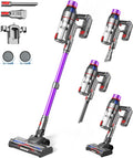 Cordless Stick Vacuum Cleaner - 550W Powerful Cordless Vacuum with HEPA Filter, Up to 50min Runtime