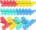 24 Pack Heavy Duty Chip Clips, 3 Inch Stainless Steel Bag Clip, Colorful Food Clips Sealing Clip