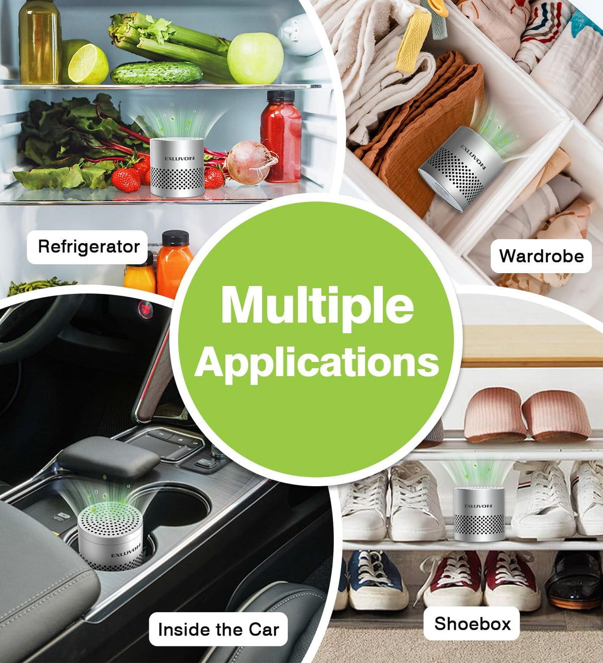 Fridge Deodorizer, Lasts for 10 Years Refrigerator Deodorizer Odor Eliminator,Travel Size Air