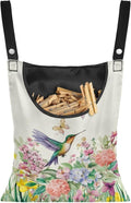 Hummingbird Handy Clothespin Bags Floral Space-Saving Clothespin Storage Hanger Bag, Hanging