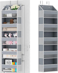 Over The Door Organizer - Over Door Storage Organizer with 5 Large Pockets & 10 Mesh Side