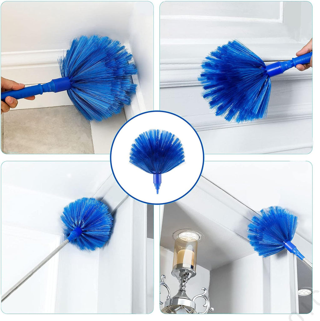 Duster, Microfiber Dusters with 2 Handle Sets, Durable 15-98.1 Inches Long Telescopic Rod
