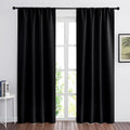 RYB HOME Blackout Curtains for Living Room, Large Window Shades for Bay Window Dining Parlor