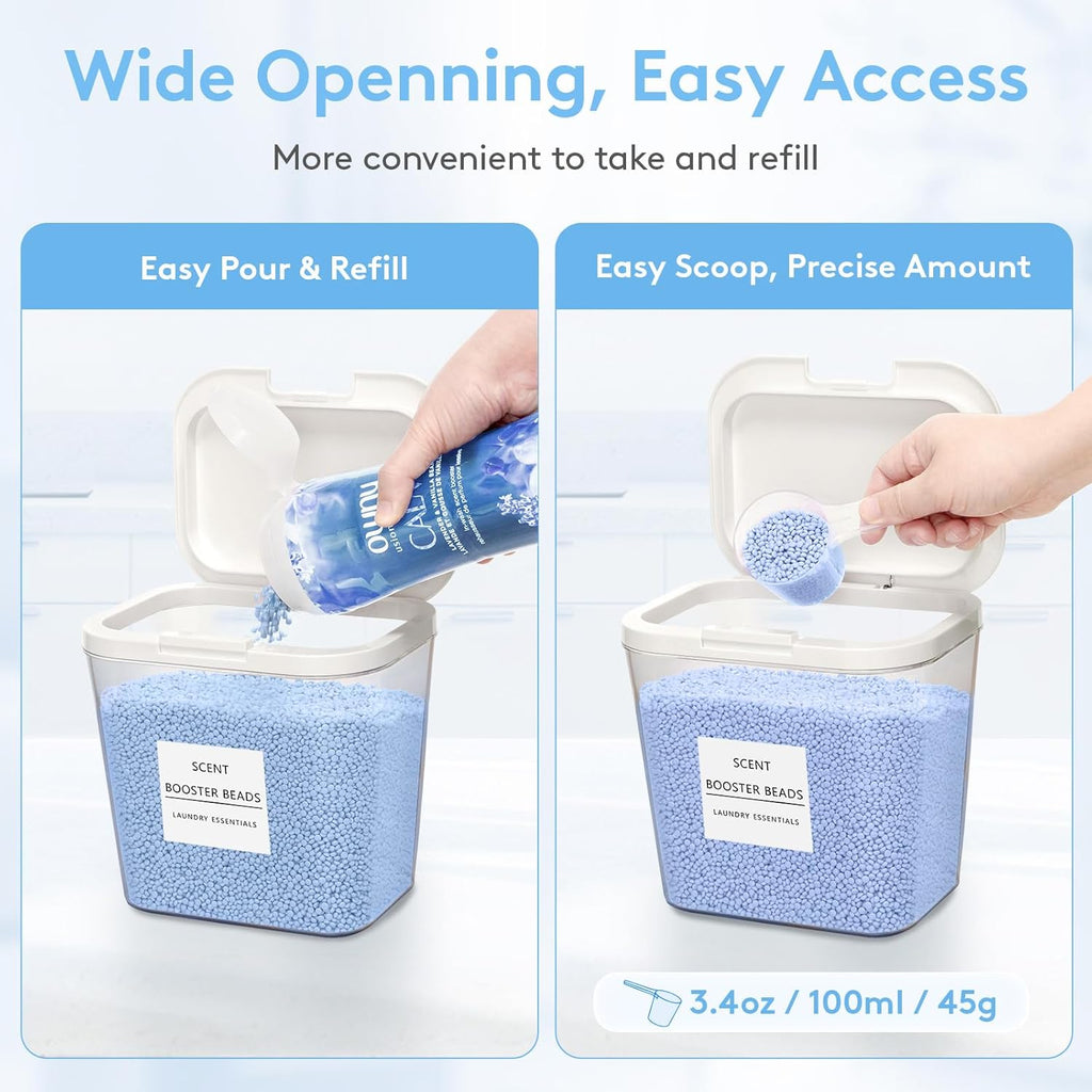 Lifewit 3+1 Laundry Pods Container & Dryer Sheet Holder, Large Powder Detergent Dispenser Storage