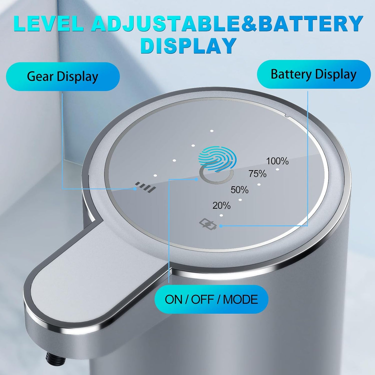 Automatic Liquid Soap Dispenser,380ml Wall Mount Touchless 4 Gear Adjustable Electric Liquid Soap