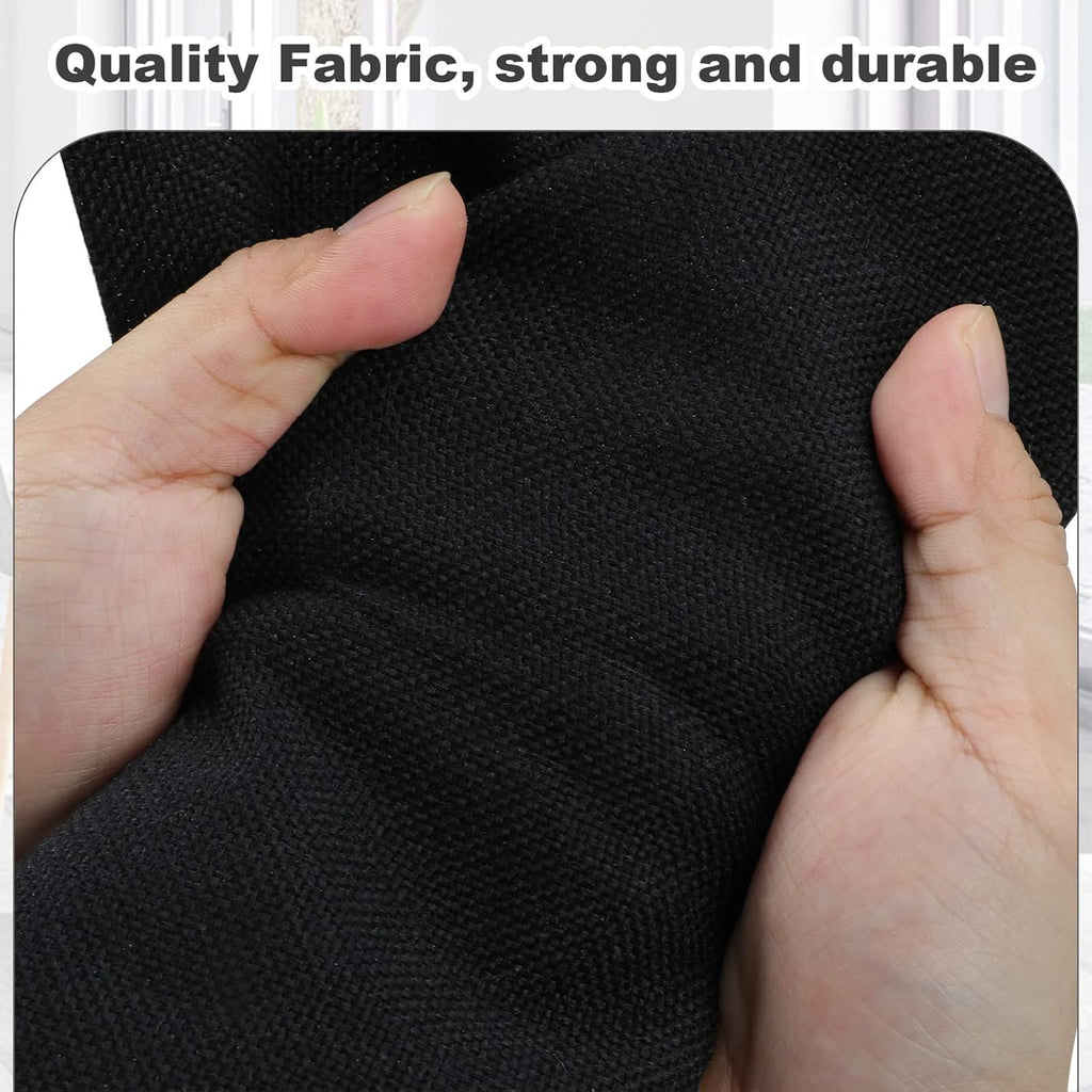 Medium 15" 21 Quart Collapsible Stackable Storage Bins with Lids, 1 Pack Black Foldable Fabric