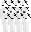 Eccliy 12 Pcs 16 Oz Plastic Spray Bottle, Adjustable Empty Reusable Sprayer for Cleaning, Planting