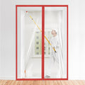 Amylove Zipper 60 x 102 Inch Dust Barrier Kit Red Edged Temporary Construction Door Barrier 5 x 8.5