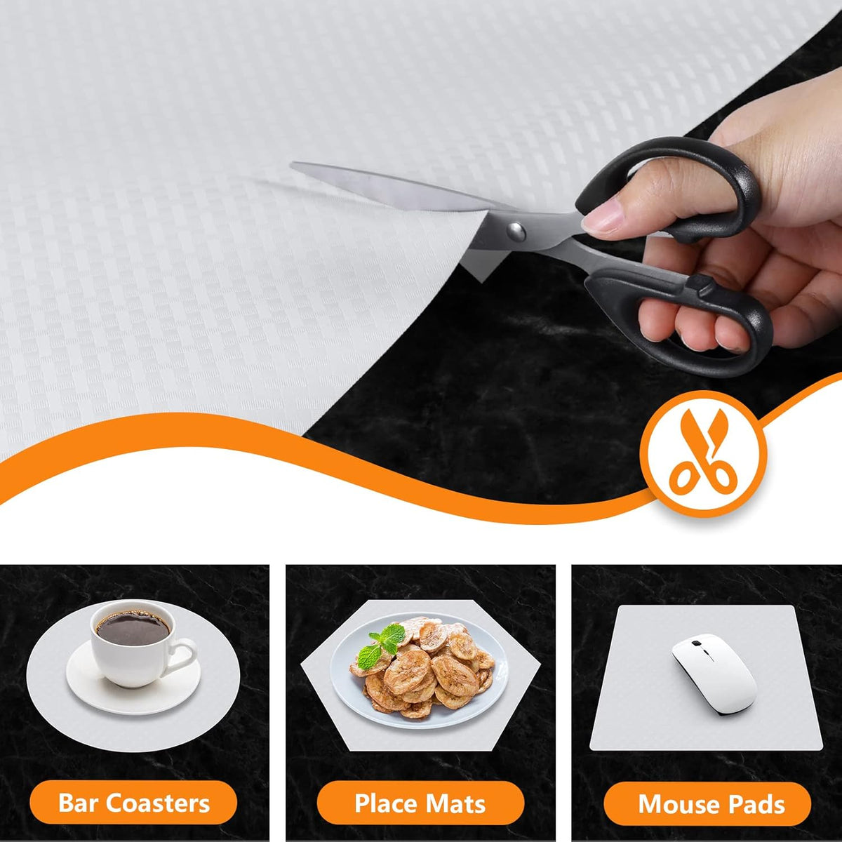 Shelf Liners for Kitchen Cabinets Refrigerator Liners Waterproof & Oil-Proof Kitchen Cupboard Liner