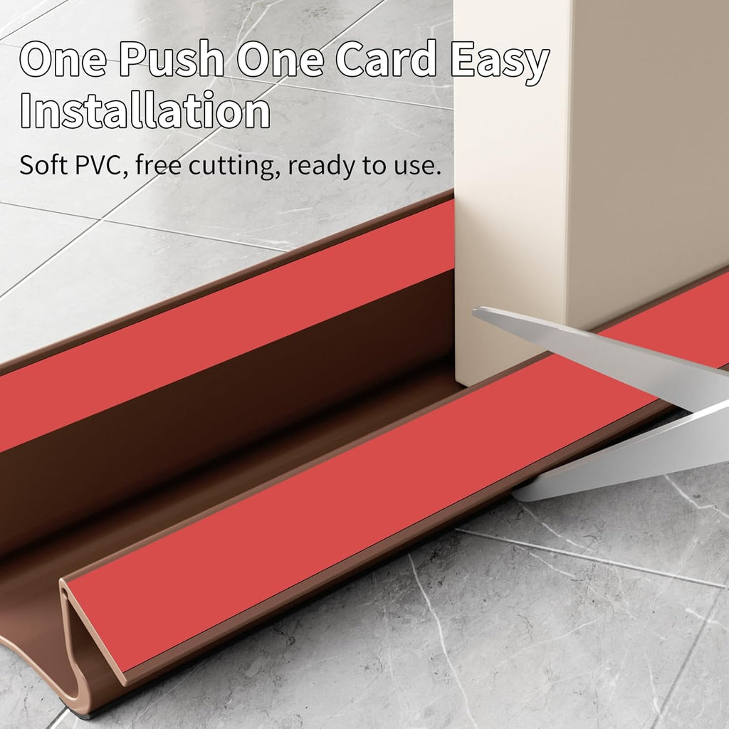 New Upgrade 36.6 inch Under Door Draft Stopper Free Cutting Length， for Bottom of Door，Under Door