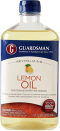 Guardsman Revitalizing Lemon Oil | Teak Oil Protects and Cleans Outdoor and Indoor Wood Furniture