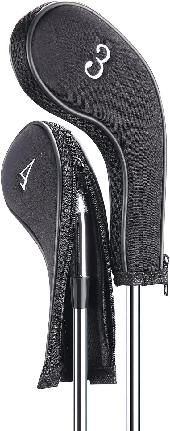 Sword &Shield sports Neoprene Zipper Golf Club Iron Head Covers Iron Covers 10pcs/Set
