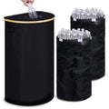 efluky Recycling Bin for Kitchen 100L, 26 Gallon Recycle Bins for Indoor Outdoor Home Use with 2