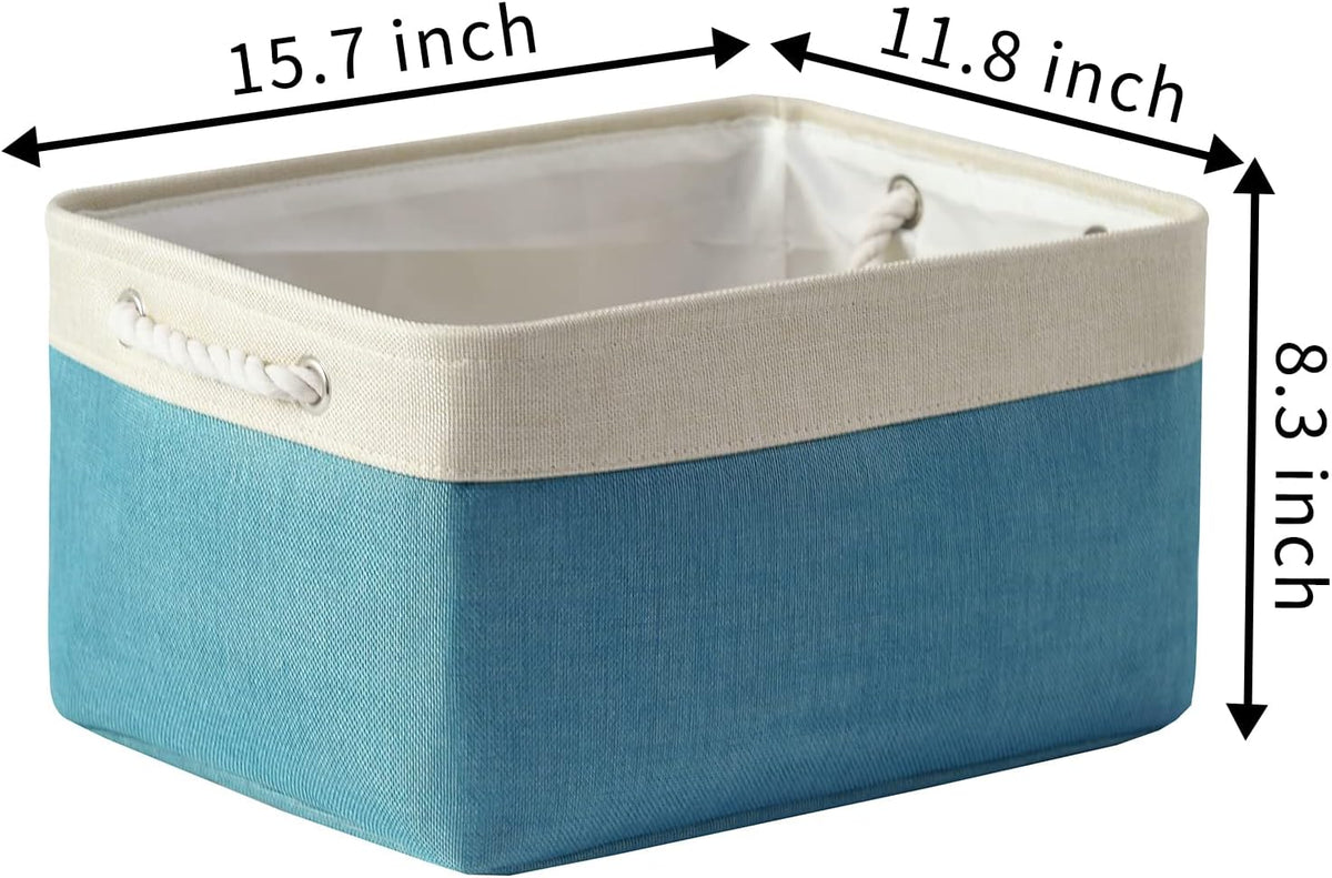 TcaFmac Storage Basket for Organizing - Large 4 Pack Fabric Storage Bins Baskets for Shelves with