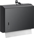 Wall Mounte Commercial Paper Towel Dispensers, 10.4" L x 3.3" D x 8.3" H, Stainless Steel C-Fold