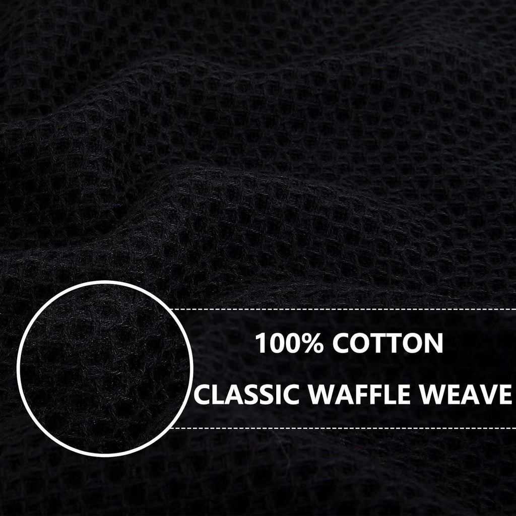 Homaxy 100% Cotton Waffle Weave Kitchen Dish Cloths, Ultra Soft Absorbent Quick Drying Dish Towels