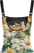 Daisy Clothespin Organizer Bag Shell Beach Clothespin Bags with Hanging Hook Waterproof Clothes Pin