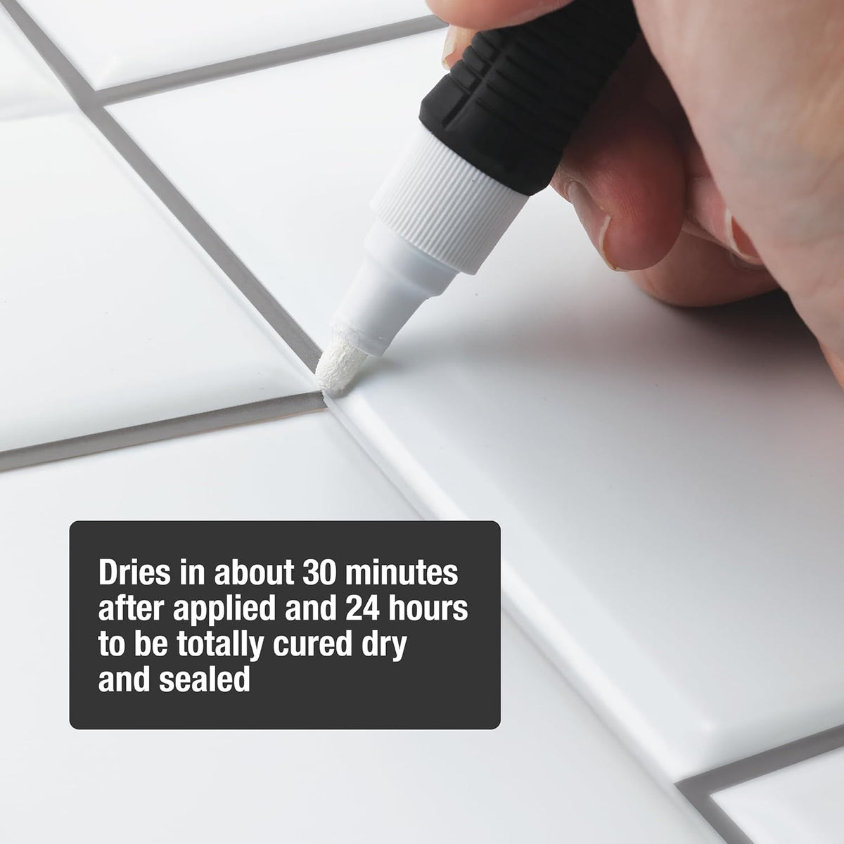 Danco 0.25 oz. Tile Grout Coating Pen for use on Bathroom and Kitchen Tiles (12168)