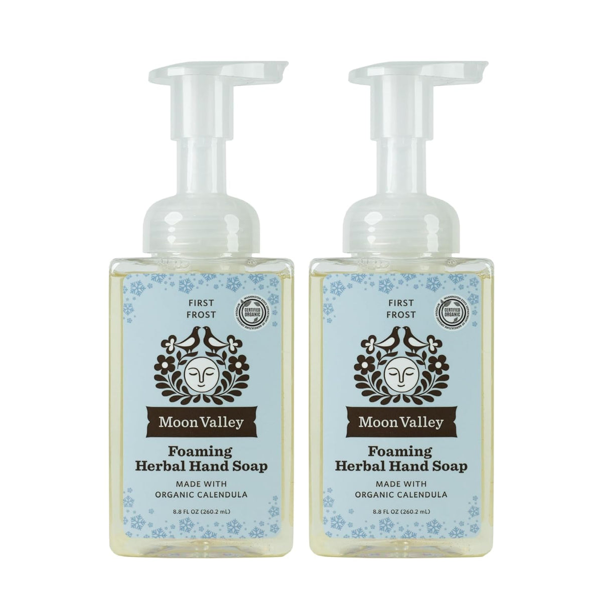 Moon Valley Herbal Foaming Hand Soap, Vegan (First Frost, Recyclable Bottle)