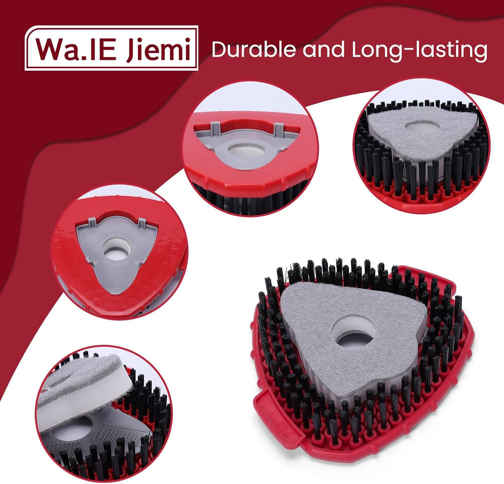 1 Pcs Spin Mop Replacements Scrub Brush and 1 Mop Base with 2 Pcs Scouring Pad Compatible with