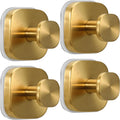 Suction Cup Hooks for Shower - Reusable No-Drill Mounting - Hooks for Towels, Robes & Loofah on