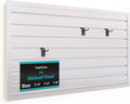NeatiEase Slatwall Panel Wall Storage Systems, 2 x 4ft Slat Wall Paneling Garage Wall Organizer