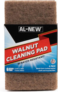 AL-NEW Walnut Cleaning Pads | Versatile, Scratch Resistant Household Cleaning & Scouring Pads for