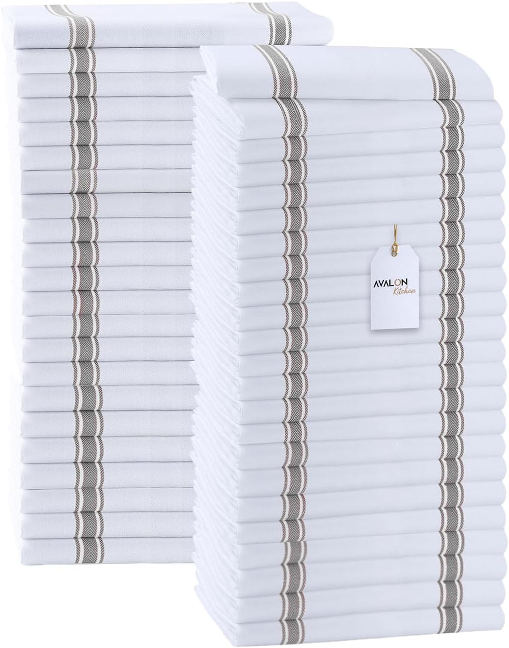 Dish Towels Set (Value Pack of 45) Size 15x25 Inch, 100% Cotton Soft & Absorbent Linen Kitchen