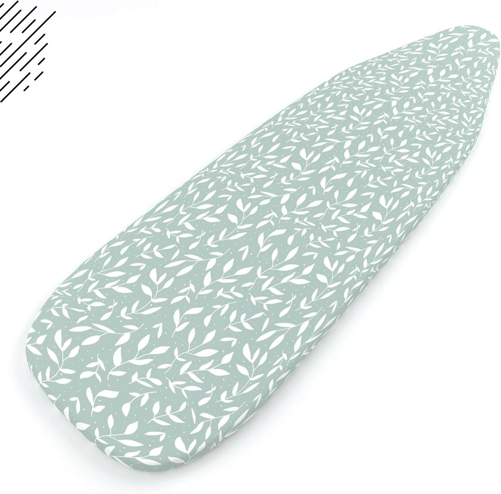 Encasa XO Ironing Board Cover and Pad 28"x12" - Thick 3mm Felt Padding, Drawstring Tightening &