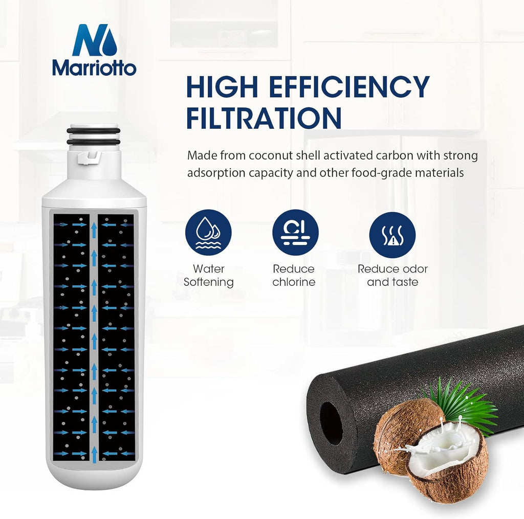 MARRIOTTO LT1000PC Refrigerator Water Filter, Water Filter ADQ747935 Compatible with LT1000PC