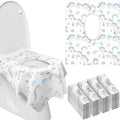 Mimorou 40 Pcs Toilet Seat Covers Disposable for Kid Toddler Extra Large Paper Potty Seat Cover