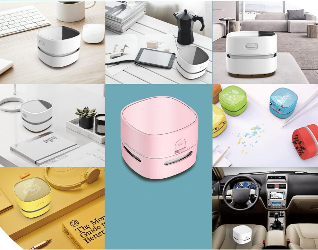 ODISTAR Desktop Vacuum Cleaner, Mini Table dust Sweeper Energy Saving,High Endurance up to 400