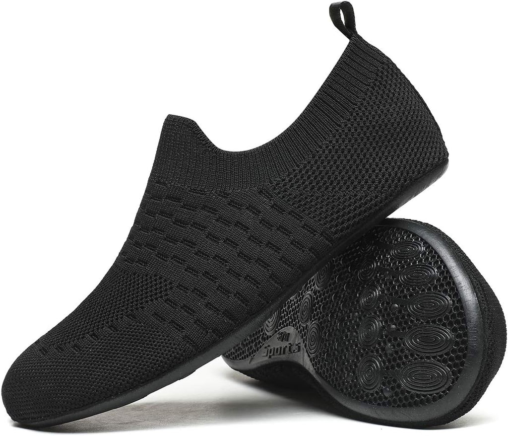 QZKDM Lightweight Slip on Grip Indoor House Slippers Barefoot Non Slip Home Exercise Yoga Shoes for