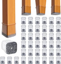 BUMACO Chair Leg Floor Protectors Square Chair Leg Protectors for Hardwood Floors Silicone Pads