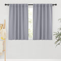 RYB HOME Small Window Curtains Blackout, Privacy Thermal Insulating Drapes for Bedroom Bathroom