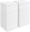 AIDEA Microfiber Cleaning Cloth White 50PK, Microfiber Towels for Cars, Lint Free Rags, Kitchen