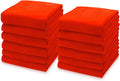 kimteny 13x28 Inches Kitchen Cloth Dish Towels, 400 GSM Premium Dishcloths, Super Absorbent Coral