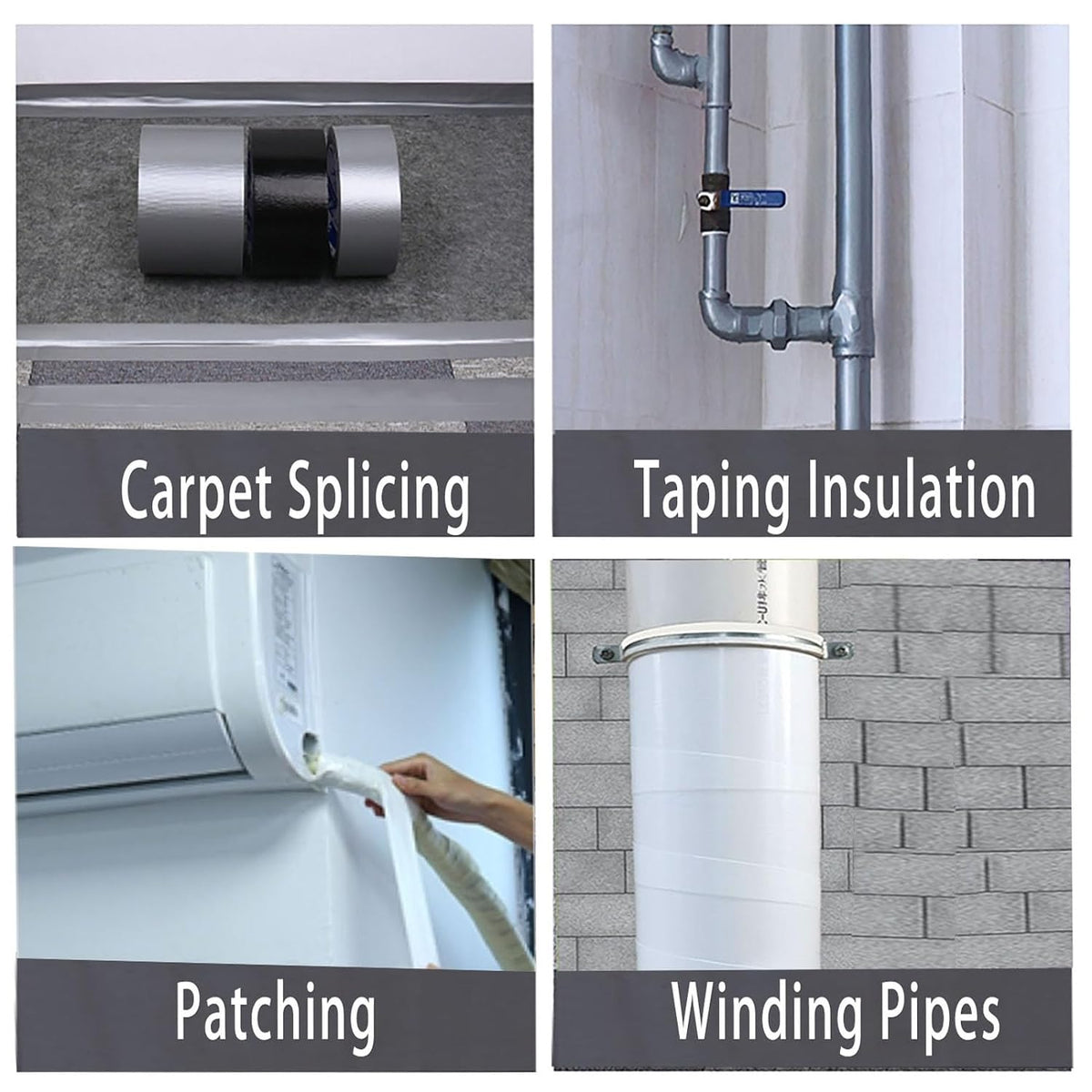 Duct Tape Heavy Duty Single Sided, Strong Adhesive High Strength, Waterproof Mesh Tape for Indoor