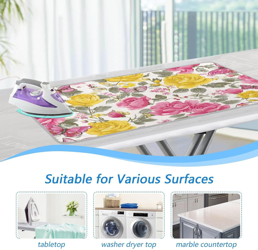 Ironing Mat Portable Ironing Pad Ironing Blanket for Table Top Heat Resistance Double-Side Using