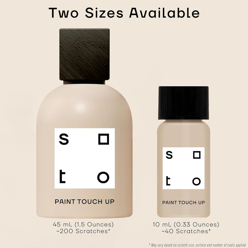 soto Off-White Paint Touch Up, Multi-Surface, Matte Finish (No. 12 Tempera) — 10 Milliliters of