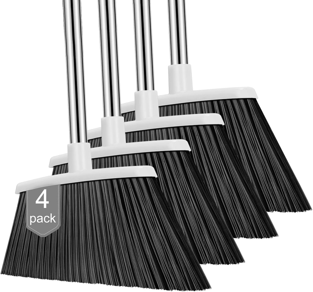 NACENA Heavy Duty Broom, 55 Inch Long Handle Outdoor Large Angle Brooms, Commercial Broom for