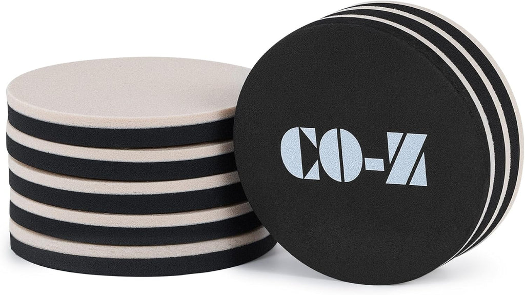 CO-Z 8pcs Felt Furniture Sliders for Hardwood Floors, 3 1/2 in Reusable Furniture Pads, Heavy