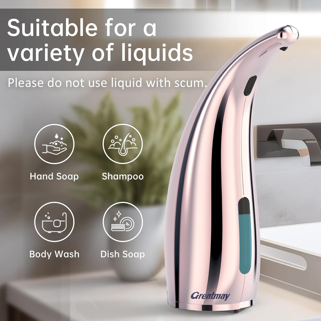 Adjustable Automatic Soap Dispenser Touchless, 4 Adjustable Levels Touchless Sensor Liquid Soap