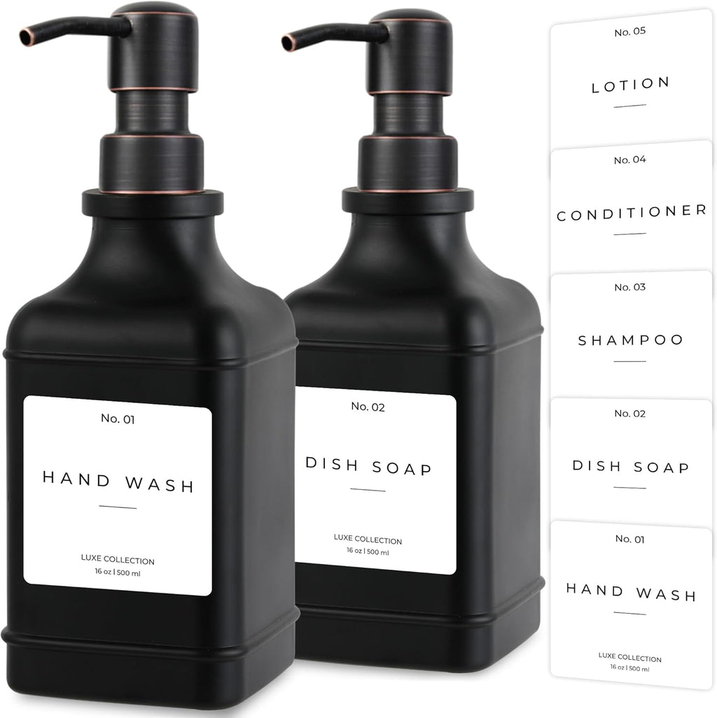 Emerson Essentials Soap Dispenser, Dish Soap Dispenser, Soap Bottle Farmhouse - Hand Soap