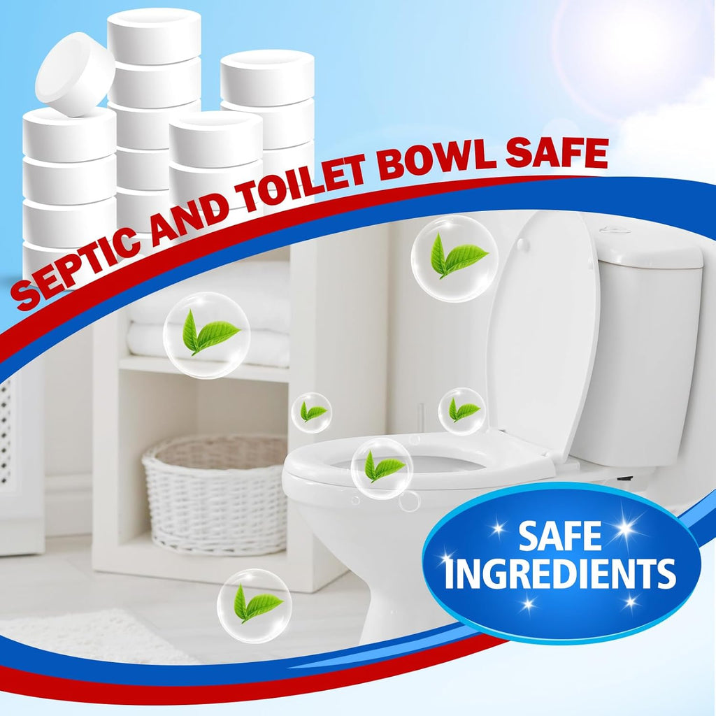 USKICH Toilet Bowl Cleaner 40 PACK, Household Automatic Toilet Bowl Cleaners with Bleach, Bathroom