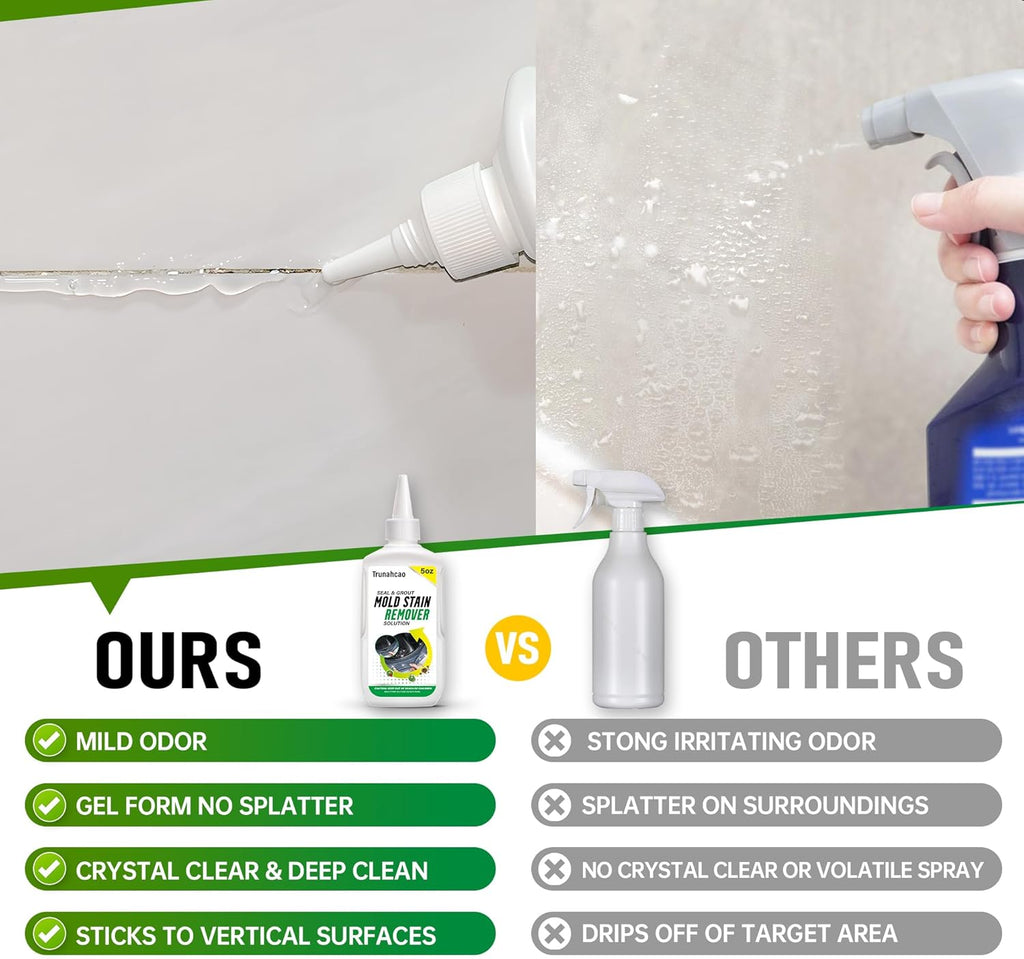 10oz Stain Remover Gel Cleaner, Home Stain Remover Cleaner for Front Loader Washing Machine Black