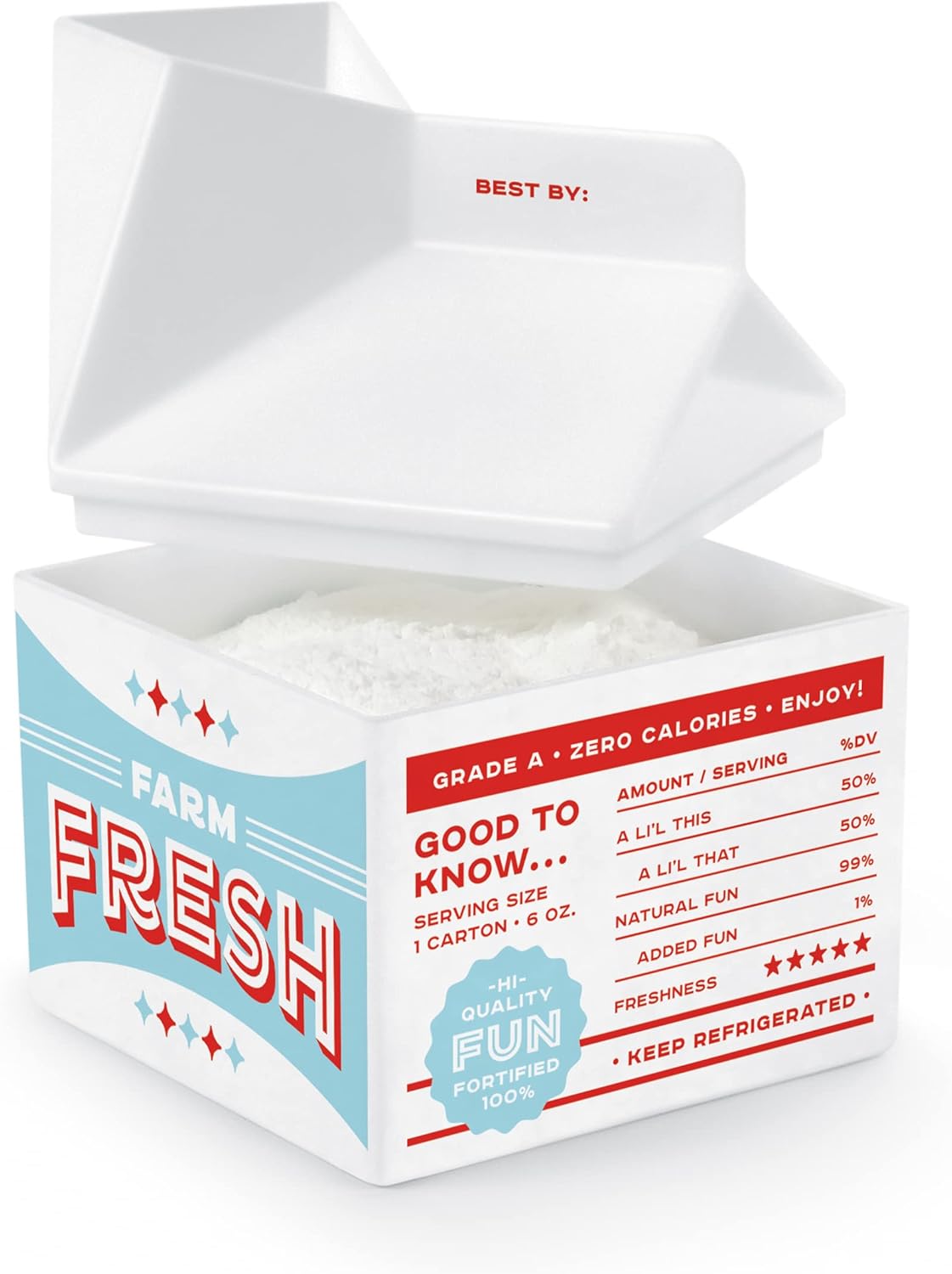 Genuine Fred FRESH PINT, Milk Carton Fridge Deodorizer
