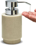Resin Soap Dispenser for Bathroom, Hand Lotion Liquid Dispenser Easy-to-Press with Reusable Plastic