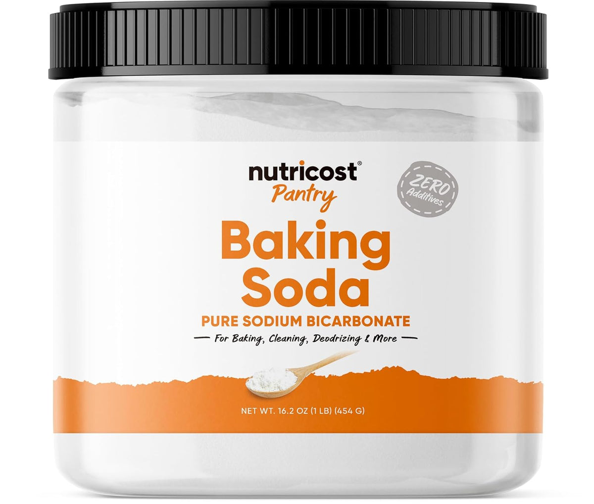 Nutricost Pantry Baking Soda (1 LB) - For Baking, Cleaning, Deodorizing, and More
