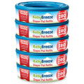BabyBreeze Diaper Pail Refill Bags Compatible with Playtex Diaper Genie Pails Odor Absorbing Diaper